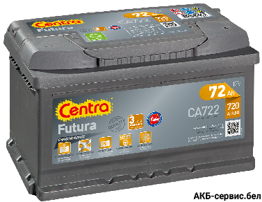 Centra Futura CA722 (72Ah) низкий