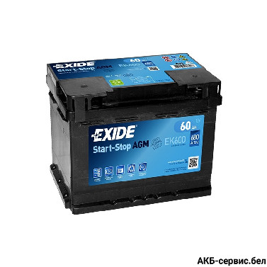 Exide AGM EK600