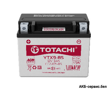 Totachi Moto YTX9-BS R AGM